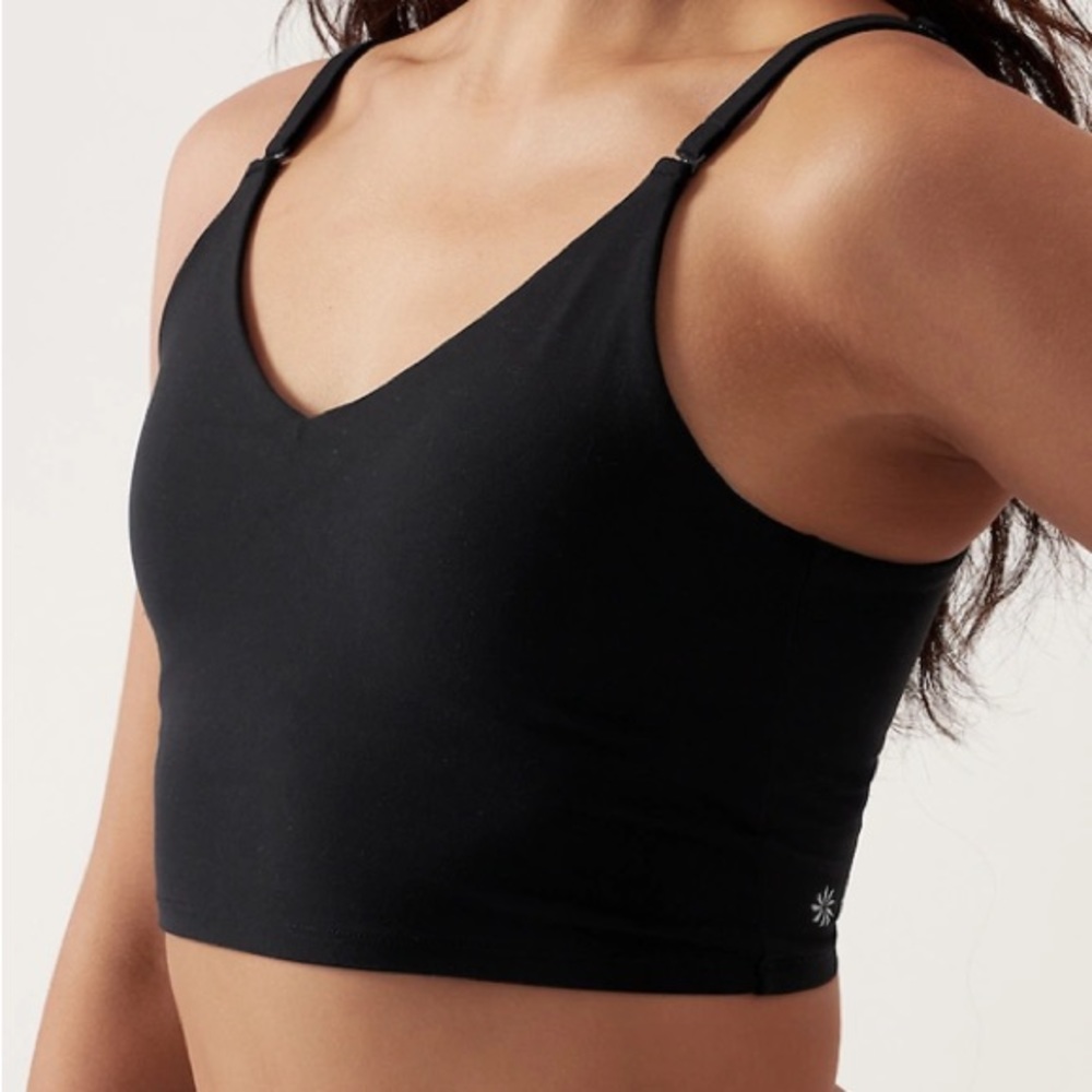 ATHELTA SMALL BLACK CROP TANK TOP